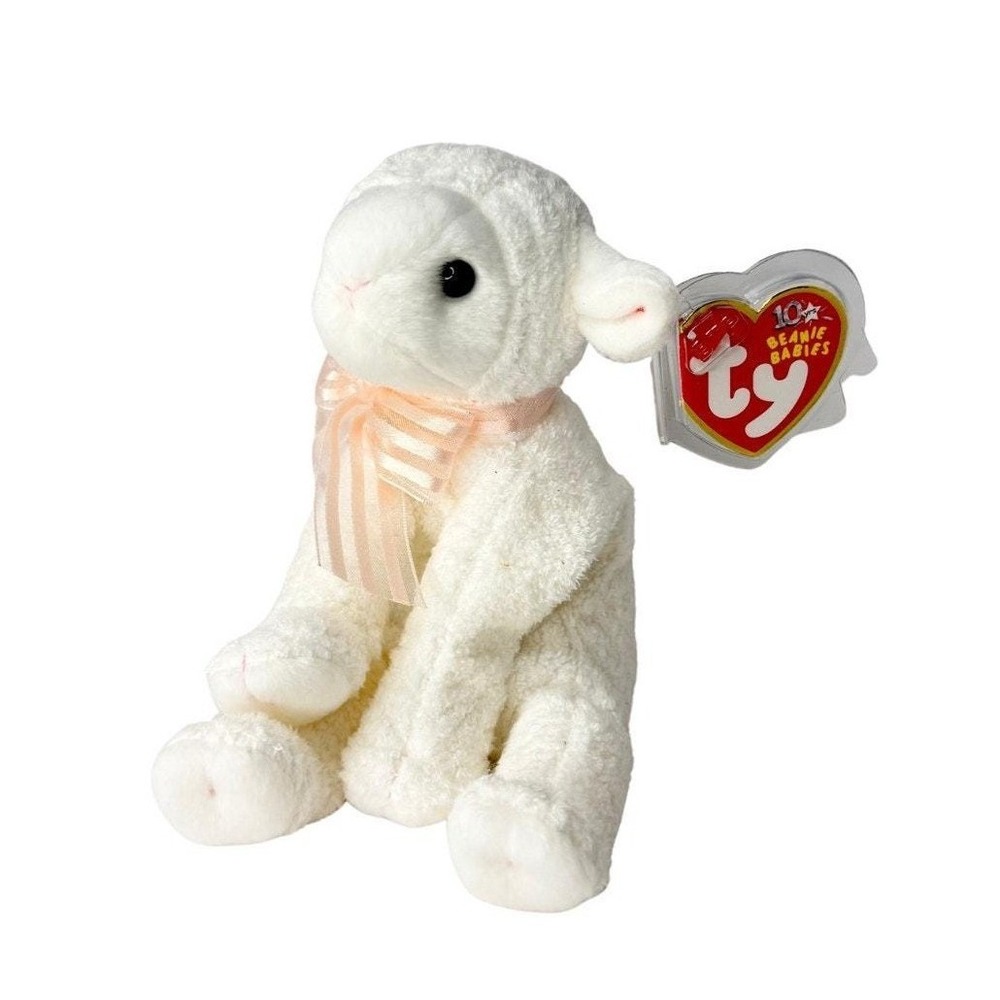Lullaby the Lamb | Gentle Little Dreamer | Mint Heart Tag TY Beanie Baby